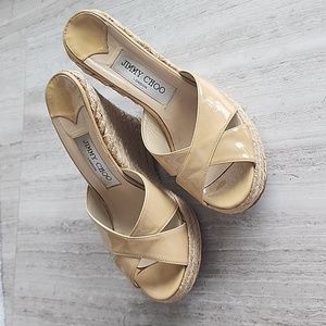 Patent Leather Jimmy Choo Wedges